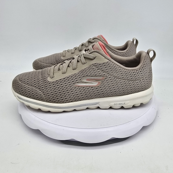 Skechers Shoe Women's 9 Go Walk Travel Sneakers Tan - Picture 1 of 9
